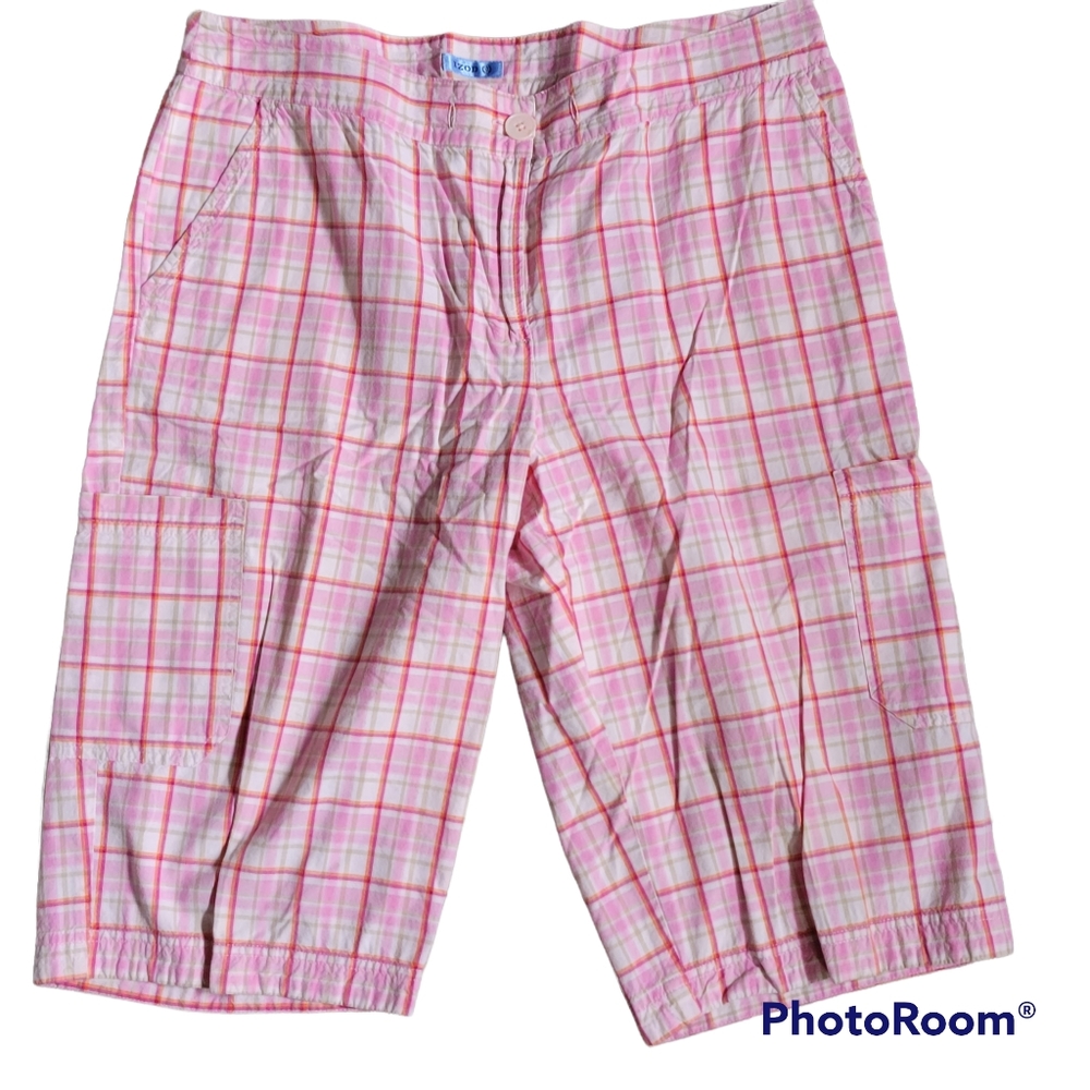 Womens long Izod walking shorts Sz 12